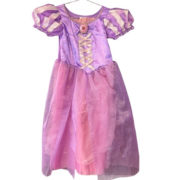 DISNEY Princess Dress | Rapunzel Costume | Purple Glitter Costume for Kids - Picture 4 of 5